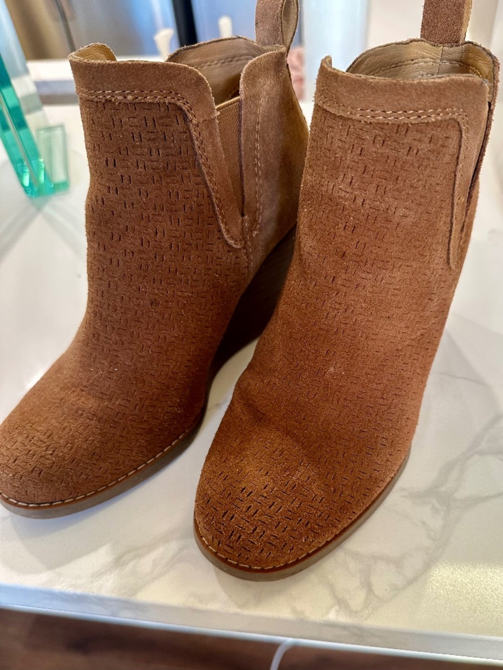 Crown Vintage wedge heel boots - size 6.5